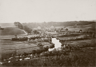 Gutslandschaft an der zum Gut Kritzow gehörenden Richenberger Mühle, Atelier A. Mencke, um 1870